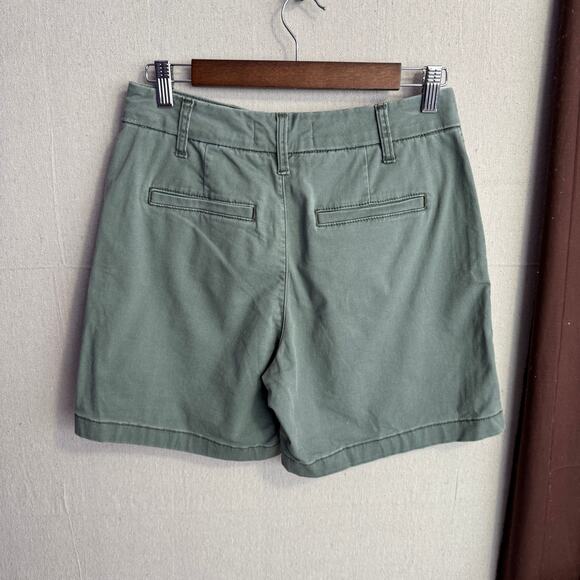 Anne Klein Jeans Size 4 Green Denim Casual Shorts with Pockets - Picture 5 of 11